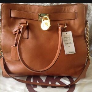 Michael Kors Brown Leather Shoulder Bag